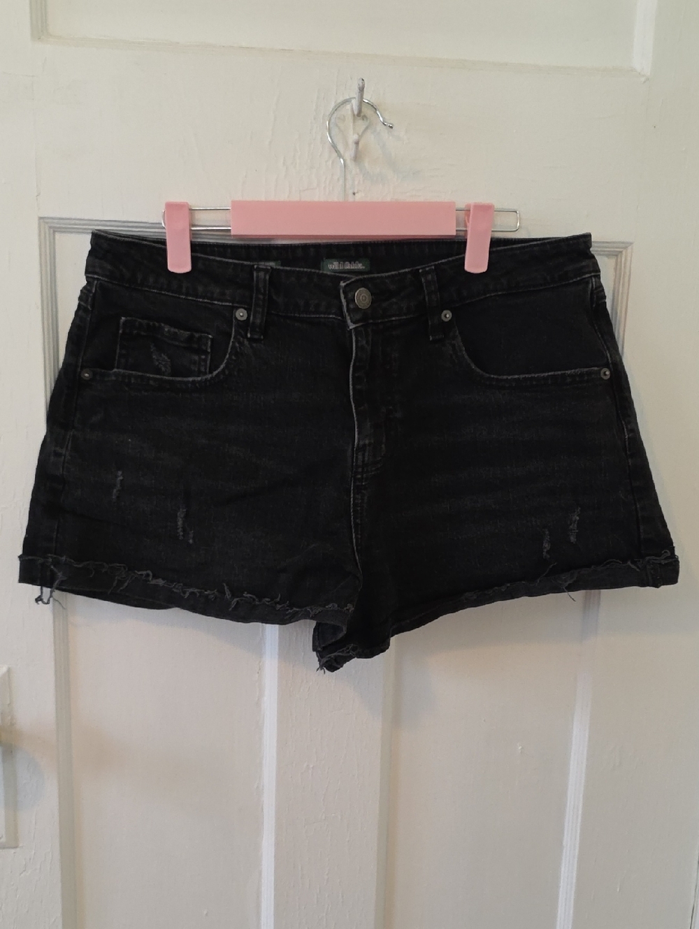 wild fable Black Distressed Jean Shorts